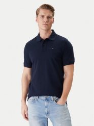 Tommy Jeans Polo DM0DM22711 Granatowy Regular Fit. Niebieskie koszulki polo męskie Tommy Jeans, l, bez wzorów, z bawełny, bez ramiączek. Za 289.99 zł.