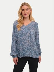 Kaffe Bluzka 10501481 Niebieski Regular Fit. Niebieskie bluzki damskie Kaffe, bez wzorów, z wiskozy, bez kołnierzyka, bez ramiączek. Za 189.99 zł.