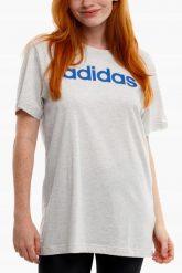 Koszulka damska adidas Essentials Linear Loose Tee. Białe koszulki sportowe damskie Adidas, xs, bez wzorów, z bawełny, bez kołnierzyka, bez ramiączek. Za 69.99 zł.