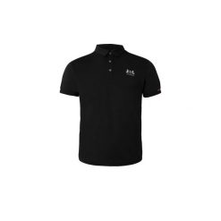 Funkcjonalna koszulka polo do jazdy konnej B Vertigo Flynn. Czarne koszule męskie B VERTIGO, bez wzorów, sportowe, bez ramiączek. W wyprzedaży za 258.50 zł.