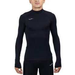 Koszulka kompresyjna do piłki nożnej dla dorosłych Joma Brama, długi rękaw. Czarne koszulki sportowe damskie Joma, l, bez wzorów, z elastanu, bez kołnierzyka, bez ramiączek, do piłki nożnej. Za 85.90 zł.
