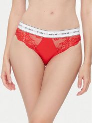 Guess Figi klasyczne O2BE08 KBBT0 Czerwony. Czerwone figi damskie Guess, xl, z aplikacjami, z syntetyku. Za 119.99 zł.