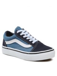 Vans Tenisówki Old Skool VN000W9TNWD Niebieski. Niebieskie buty sportowe chłopięce Vans, bez wzorów, z materiału, sportowe, bez zapięcia. Za 149.99 zł.