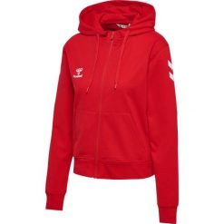 Damska bluza z kapturem zapinana na zamek Hummel Go 2.0 Chevron. Czerwone bluzy damskie Hummel, bez wzorów, z kapturem. Za 278.00 zł.