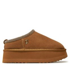 Klapki Liu Jo. Brązowe klapki damskie Liu Jo, bez wzorów, bez obcasa. Za 669.99 zł.