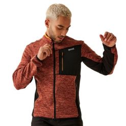 Męska Bluza Polarowa Baslinn Marl Z Pełnym Zamkiem Błyskawicznym. Czarne bluzy sportowe męskie Regatta, m, bez wzorów, z polaru, bez kaptura, trekkingowe. Za 97.99 zł.