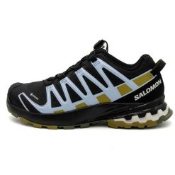 Obuwie Sportowe Damskie Góra Salomon XA Pro 3D V8 Gore-Tex. Czarne obuwie sportowe damskie Salomon, bez wzorów, z gore-texu, wspinaczkowe. Za 459.00 zł.