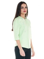 Damskie bluzy 3/4 Basic. Czerwone bluzy damskie LEONE 1947 APPAREL, m, bez wzorów, z bawełny, bez kaptura. Za 147.31 zł.