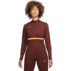 Bluza treningowa damska Nike Dri-FIT Academy 21 Drill Top. Brązowe bluzy damskie Nike, bez wzorów, bez kaptura. Za 172.07 zł.