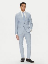 HUGO Garnitur Arti/Hesten232X 50540341 Błękitny Extra Slim Fit. Niebieskie garnitury męskie Hugo, bez wzorów, z syntetyku. Za 1,399.00 zł.