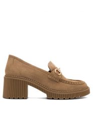 Lasocki Loafersy KAP-SL-26301 Brązowy. Brązowe mokasyny damskie Lasocki, ze skóry. Za 219.99 zł.