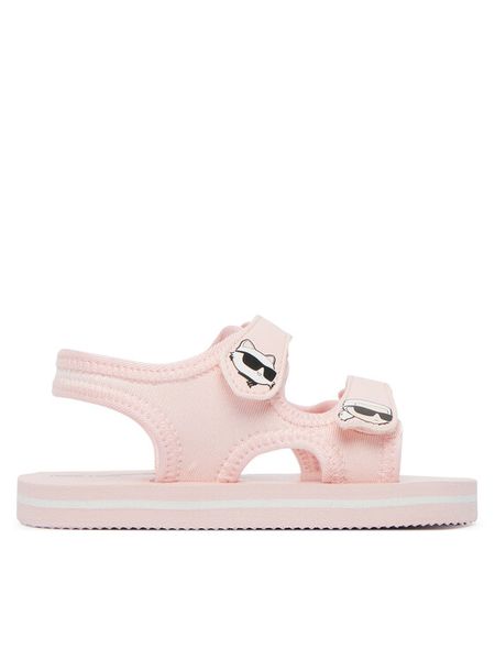 KARL LAGERFELD Sandały Z31183 M Różowy. Czerwone sandały dziewczęce KARL LAGERFELD, bez zapięcia. Za 189.99 zł.