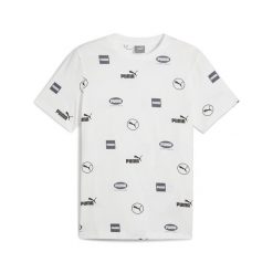 Męska koszulka PUMA POWER PUMA White. Białe koszulki sportowe męskie Puma, m, bez wzorów, bez kołnierzyka, bez ramiączek, na jogę i pilates. Za 79.99 zł.