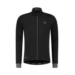 Kurtka rowerowa męska Rogelli Essential. Czarne kurtki sportowe męskie Rogelli, m, bez wzorów, z softshellu, rowerowe. Za 419.99 zł.