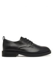 Clarks Oxfordy Previa Lace 26327263 Czarny. Czarne półbuty damskie Clarks, bez wzorów, ze skóry, bez obcasa, bez zapięcia. Za 389.99 zł.
