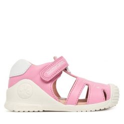 Sandały Biomecanics. Czerwone sandały dziewczęce Biomecanics, bez zapięcia. Za 269.99 zł.