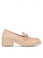 Lasocki Loafersy WB-RONA-22 Beżowy. Brązowe mokasyny damskie Lasocki, ze skóry. Za 239.99 zł.