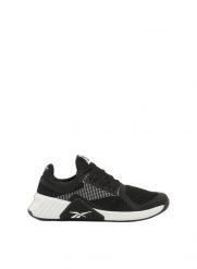 Damskie buty treningowe Reebok FLIP CHARGE 100257651 czarne. Czarne obuwie sportowe damskie Reebok, bez wzorów, z materiału, na fitness i siłownię. Za 189.00 zł.