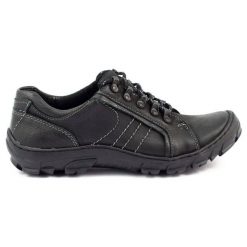 KOMODO Buty męskie trekkingowe skóra 904 czarne. Czarne trekkingi męskie na jesień. Za 367.89 zł.