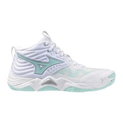 Damskie buty halowe Mizuno Wave Momentum Elite Mid. Białe obuwie sportowe damskie Mizuno, bez wzorów, na fitness i siłownię, mizuno wave. Za 543.00 zł.