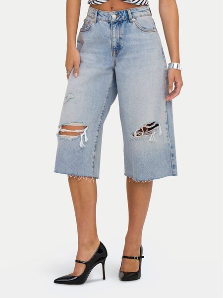 ONLY Szorty jeansowe Cobain 15349183 Niebieski Loose Fit. Niebieskie szorty damskie Only, m, bez wzorów, z bawełny. Za 99.99 zł.