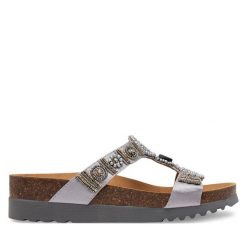 Klapki Scholl. Szare klapki damskie Scholl, bez wzorów, bez obcasa. Za 219.99 zł.