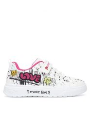 Primigi Sneakersy 2464700 Biały. Białe buty sportowe dziewczęce Primigi, bez wzorów, ze skóry, bez zapięcia. Za 199.99 zł.