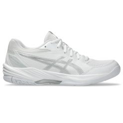 Buty halowe damskie Asics Gel-Task 4. Białe obuwie sportowe damskie Asics, bez wzorów, trekkingowe. Za 382.90 zł.