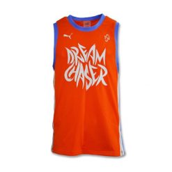 Koszulka NEYMAR JR Basketball Jersey - 621792-01. Brązowe koszulki sportowe męskie Puma, l, bez wzorów, z jersey, bez kołnierzyka, bez ramiączek, na fitness i siłownię. Za 340.35 zł.