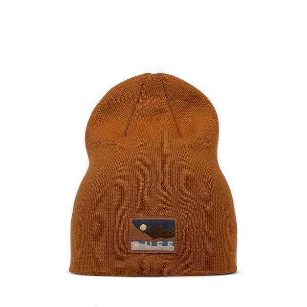 Czapka BUFF KNITTED BEANIE LILON LONG COPPER. Brązowe czapki i kapelusze damskie Buff, na zimę, bez wzorów, sportowe. W wyprzedaży za 83.93 zł.