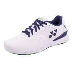 Buty tenisowe damskie Yonex Eclipsion 4. Białe obuwie sportowe damskie YONEX, bez wzorów, tenisowe. Za 727.70 zł.