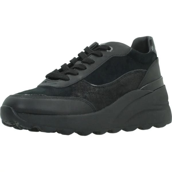 Buty GEOX D65WAB 02285 Czarny. Czarne obuwie sportowe damskie Geox, bez wzorów, z syntetyku, na fitness i siłownię. Za 602.99 zł.