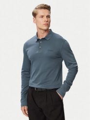 Calvin Klein Polo Supima LV04LH240G Szary ciemny Slim Fit. Szare koszulki polo męskie Calvin Klein, m, bez wzorów, z bawełny, bez ramiączek. Za 369.99 zł.