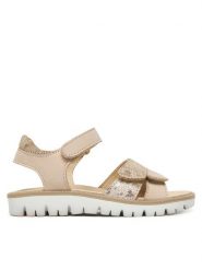 Primigi Sandały 1389022 M Beżowy. Brązowe sandały dziewczęce Primigi, ze skóry, bez zapięcia. Za 209.99 zł.