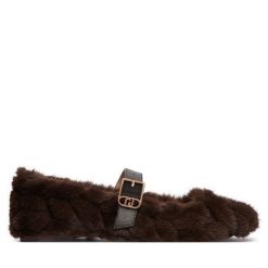 Baleriny Liu Jo. Brązowe baleriny damskie Liu Jo, bez wzorów, bez obcasa. Za 614.99 zł.