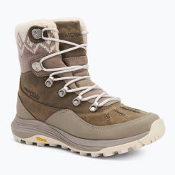 Śniegowce damskie Merrell Siren 4 Thermo Mid Zip WP. Szare obuwie sportowe damskie Merrell, na zimę, trekkingowe. Za 499.99 zł.
