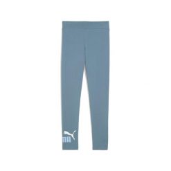 Legginsy dziewczęce Puma Logo 2 N°1. Niebieskie legginsy dla dziewczynek Puma, bez wzorów, z materiału, długie. Za 136.50 zł.