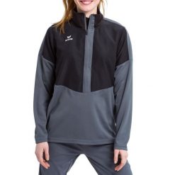 Bluza zapinana na zamek Erima Worker Squad. Czarne bluzy męskie Erima, m, bez wzorów, z polaru, bez kaptura. W wyprzedaży za 147.30 zł.