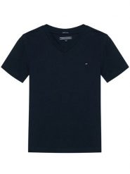 Tommy Hilfiger T-Shirt KB0KB04142 D Granatowy Regular Fit. Niebieskie t-shirty dla chłopców Tommy Hilfiger, bez wzorów, z bawełny, bez ramiączek. Za 119.99 zł.