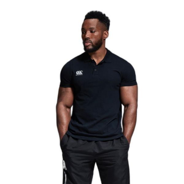 Polo Canterbury Waimak. Czarne koszulki polo męskie CANTERBURY, m, bez wzorów, bez ramiączek. Za 245.50 zł.