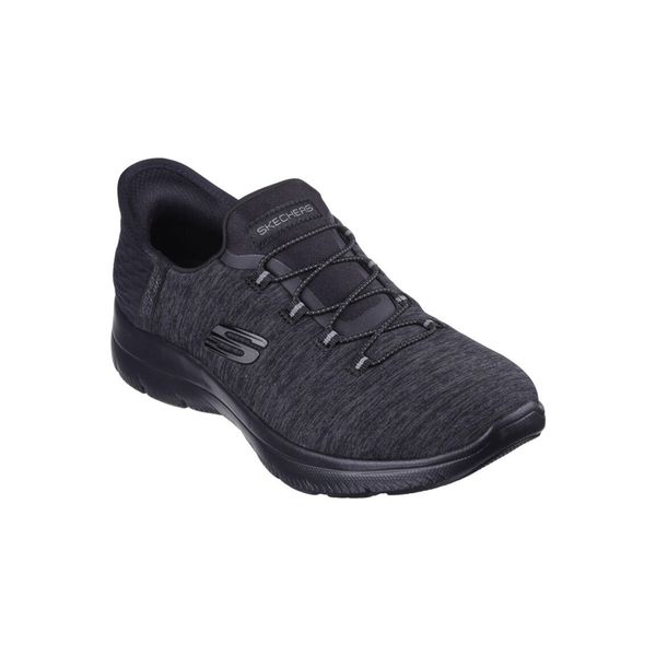 Kobiece koszyki Skechers Summits - Dazzling Haze. Czarne obuwie sportowe damskie Skechers, bez wzorów, trekkingowe, Skechers Sport. Za 299.99 zł.