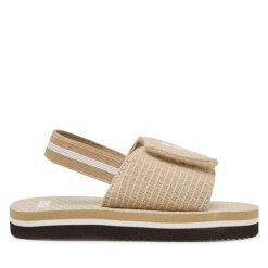 Sandały BOSS. Brązowe sandały chłopięce Boss, bez zapięcia. Za 107.99 zł.