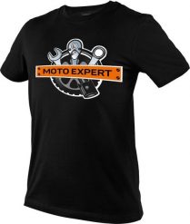 Neo NEO T-shirt roboczy z grafiką MOTO Expert, czarny, rozmiar XXL (81-641-XXL). Czarne t-shirty męskie NEO, m, bez wzorów, bez kołnierzyka. Za 38.13 zł.