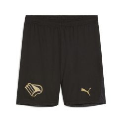 Męskie szorty wyjazdowe Palermo F.C. 24/25 PUMA Black Gold. Czarne krótkie spodenki sportowe męskie Puma, m, bez wzorów, do piłki nożnej. W wyprzedaży za 144.00 zł.