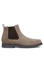 Geox Sztyblety Uomo Claudio U2658A 00022 C1018 Szary. Szare botki męskie Geox, bez wzorów, ze skóry, bez zapięcia. Za 339.99 zł.