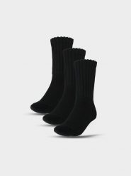 4F Skarpetki casual za kostkę (3-pack) damskie - czarne 35-38. Czarne skarpety damskie 4f, bez wzorów, z bawełny. W wyprzedaży za 39.99 zł.