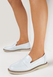 Niebieskie Eleganckie Mokasyny z Paskiem z Wycięciem Omnivena. Niebieskie mokasyny damskie Born2be, eleganckie. Za 84.99 zł.