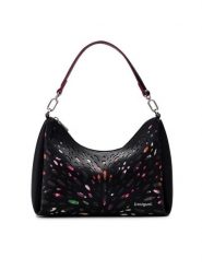 Desigual Torebka 25SAXPA1 Czarny. Czarne torebki do ręki damskie Desigual, bez wzorów, ze skóry, bez dodatków. Za 199.99 zł.