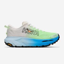 Buty do biegania w terenie damskie Hoka Mafate 5. Białe obuwie sportowe damskie HOKA, bez wzorów, z materiału, do biegania. Za 749.99 zł.