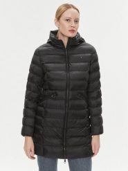 Tommy Hilfiger Płaszcz zimowy WW0WW39221 Czarny Regular Fit. Czarne płaszcze damskie Tommy Hilfiger, na zimę, m, bez wzorów, z syntetyku, bez kaptura. Za 879.99 zł.